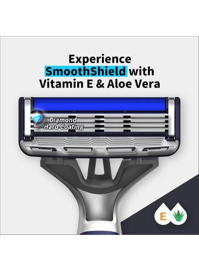 دروكو شفرة حلاقة دوركو بيس 4 برو المحمولة - 4 شفرات لحلاقة ناعمة ودقيقة - للاستخدام مرة واحدة - Image 3